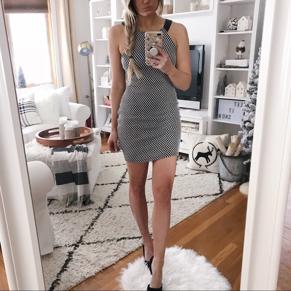 Patterned mini dress